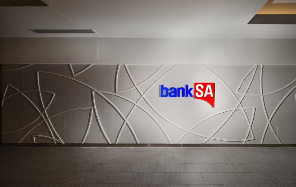 Large Bank SA wall panel