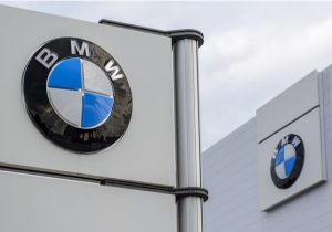 Pylon sign of BMW Logo